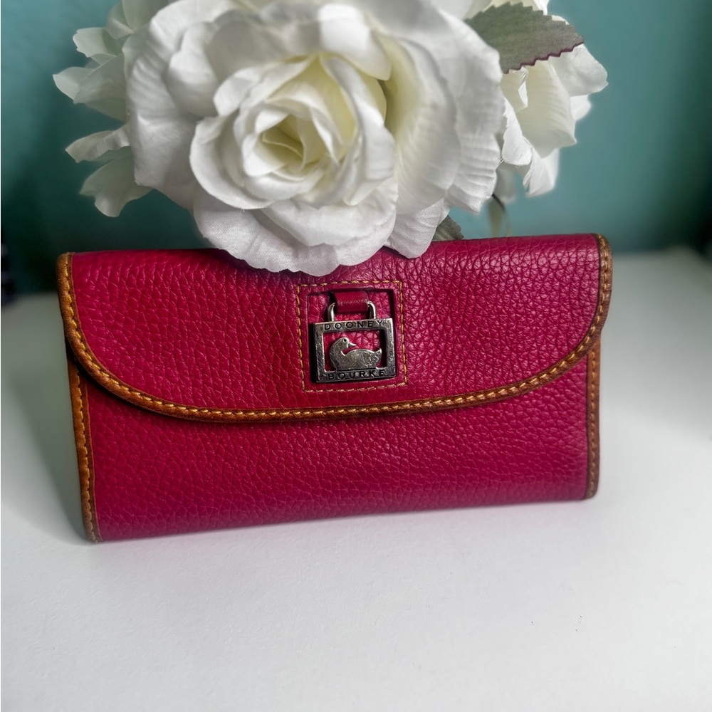 Dooney & Bourke Pink Leather Wallet